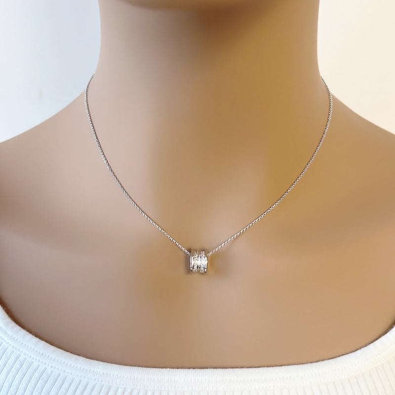Tunnel Cubic Zirconia Necklace - CHOMEL