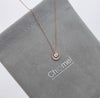 Moon & Star Cubic Zirconia Necklace - CHOMEL