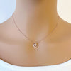 Moon & Star Cubic Zirconia Necklace - CHOMEL