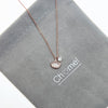 Gingko Leaf Cubic Zirconia Necklace - CHOMEL