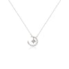 Moon & Star Cubic Zirconia Necklace - CHOMEL