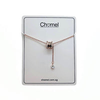 Tunnel Cubic Zirconia Necklace - CHOMEL