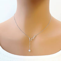Star Cubic Zirconia Necklace - CHOMEL