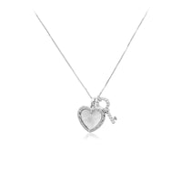 Heart & Key Mother of Pearl Necklace - CHOMEL