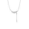 Cubic Zirconia Leaf Necklace - CHOMEL