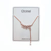 Cubic Zirconia Leaf Necklace - CHOMEL