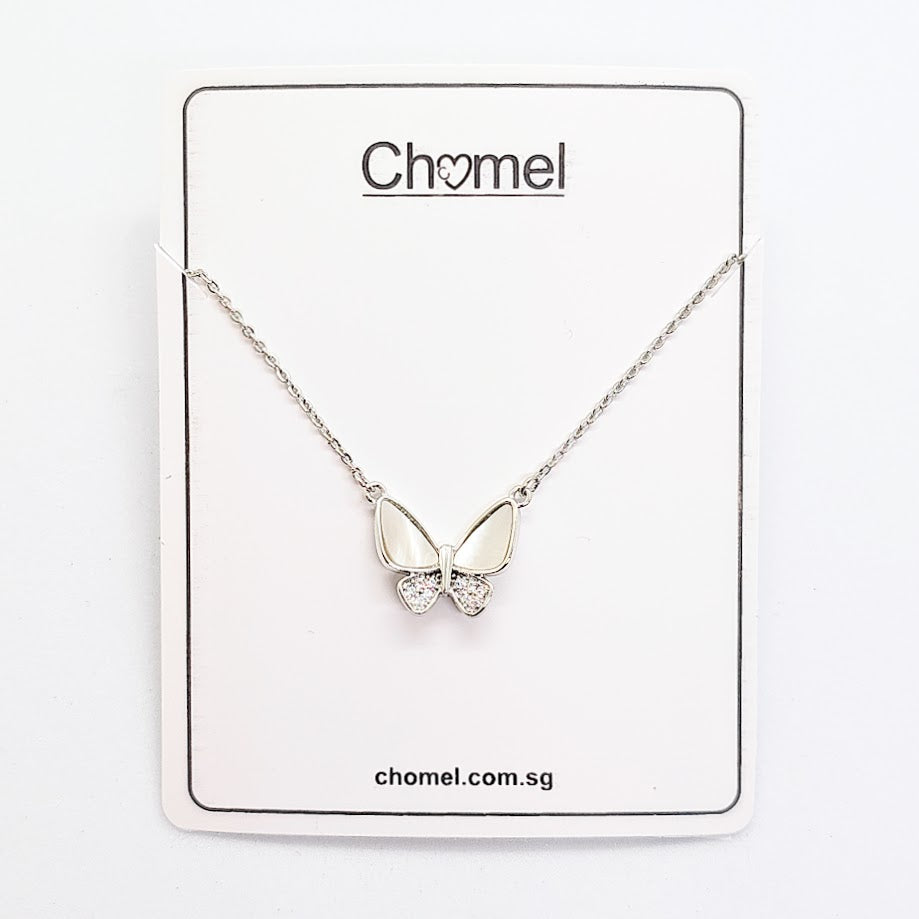 Butterfly Mother of Pearl Necklace - CHOMEL