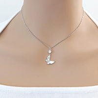 Butterfly Mother of Pearl Necklace - CHOMEL