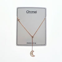 Moon Mother of Pearl Drop Pendant - CHOMEL
