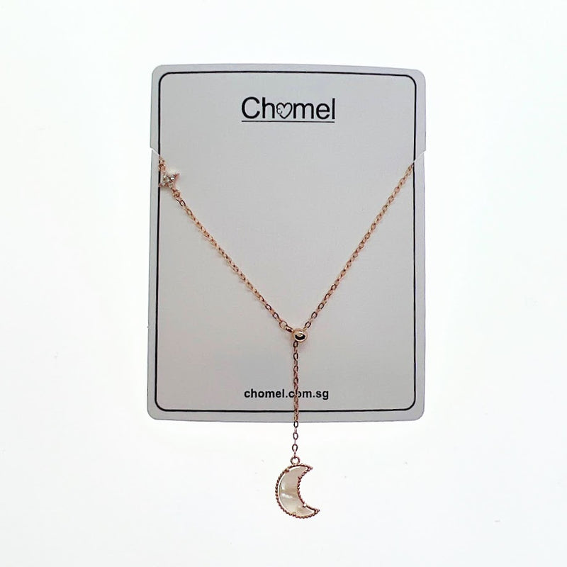 Moon Mother of Pearl Drop Pendant - CHOMEL