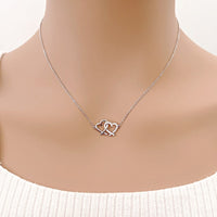 Heart Cubic Zirconia Necklace - CHOMEL