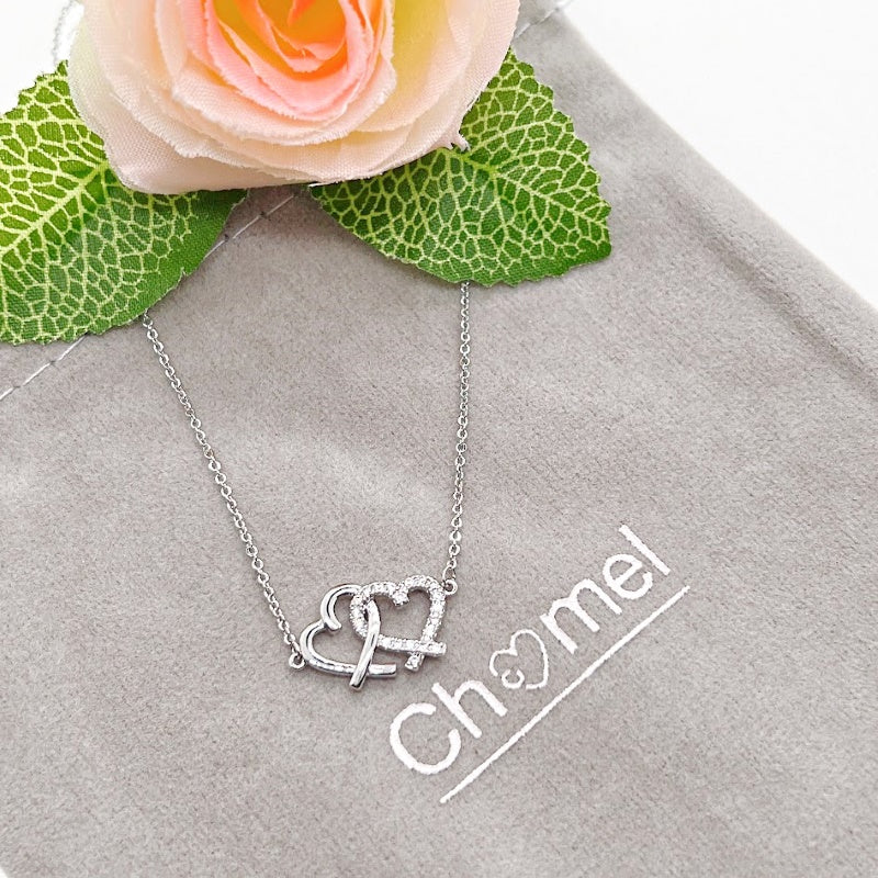Heart Cubic Zirconia Necklace - CHOMEL