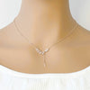 Leaf Cubic Zirconia Necklace - CHOMEL