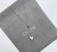 Heart Mother of Pearl Necklace - CHOMEL