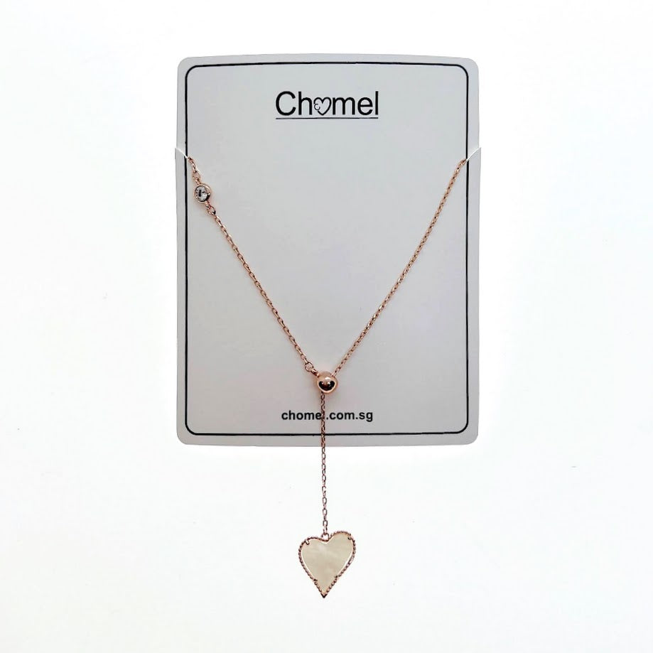 Heart Mother of Pearl Necklace - CHOMEL