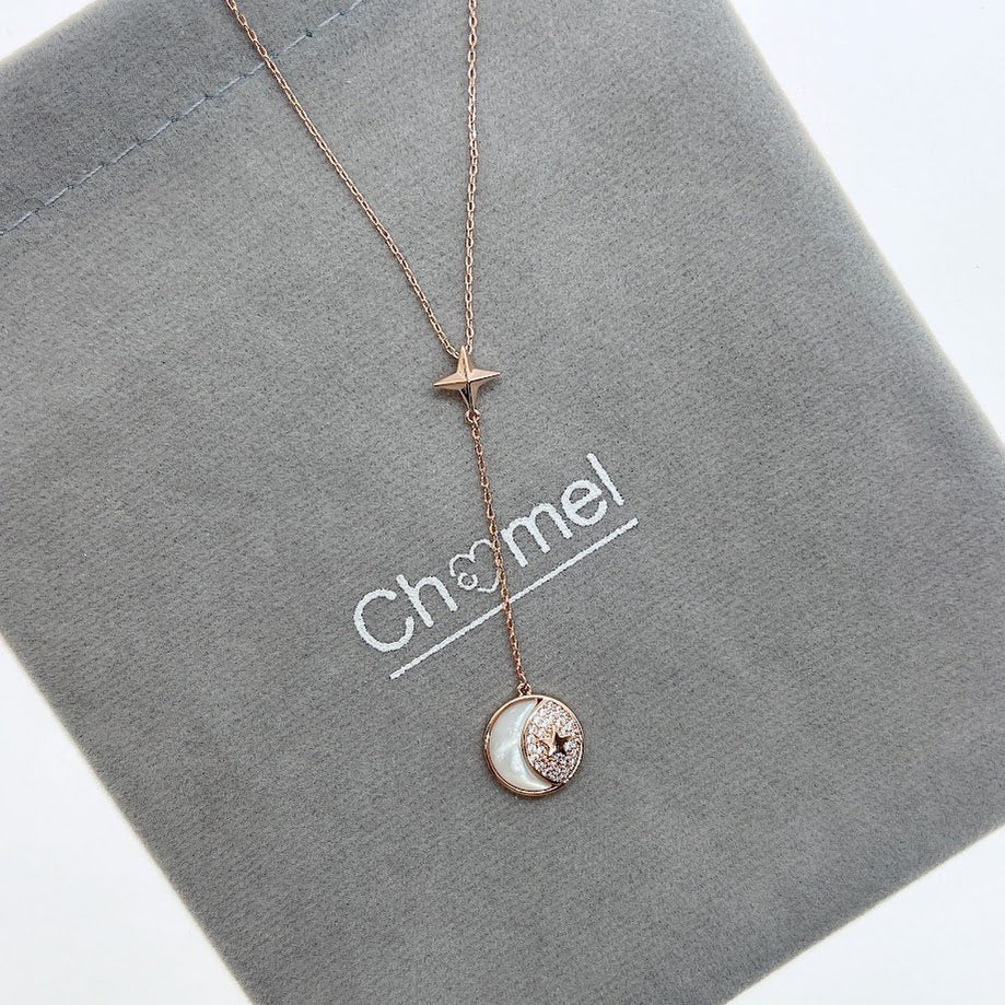 Round Mother of Pearl Necklace - CHOMEL
