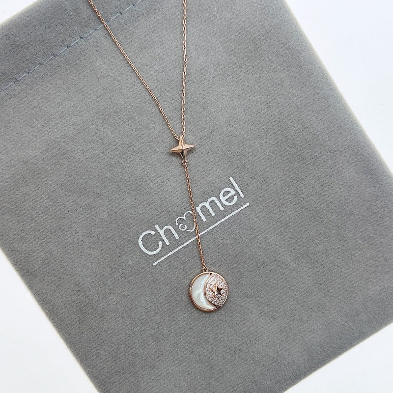 Round Mother of Pearl Necklace - CHOMEL