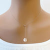 Round Mother of Pearl Necklace - CHOMEL