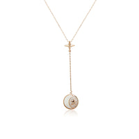 Round Mother of Pearl Necklace - CHOMEL