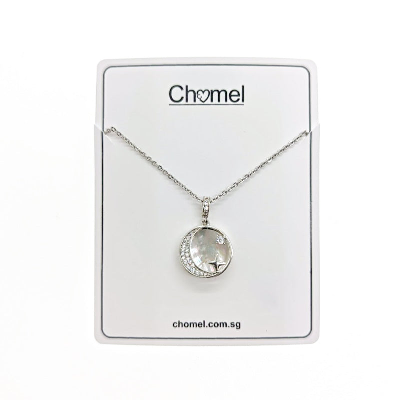 Moon & Star Mother of Pearl Necklace - CHOMEL