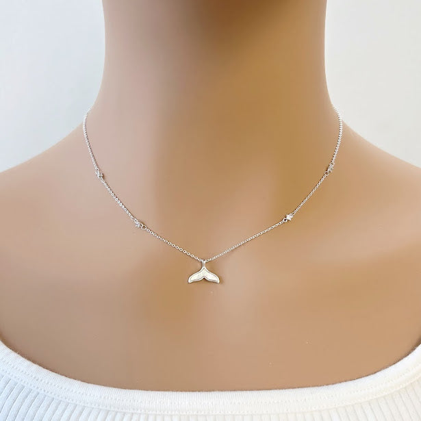 Mermaid Tail Cubic Zirconia Necklace - CHOMEL