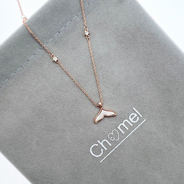 Mermaid Tail Cubic Zirconia Necklace - CHOMEL