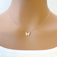 Butterfly Cubic Zirconia Necklace - CHOMEL