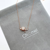 Planet Cubic Zirconia Necklace - CHOMEL