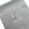 Moon & Star Cubic Zirconia Necklace - CHOMEL