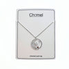 Moon & Star Cubic Zirconia Necklace - CHOMEL