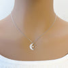 Moon & Star Cubic Zirconia Necklace - CHOMEL