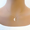Moon & Star Cubic Zirconia Necklace - CHOMEL