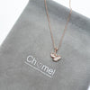 Gingko Leaf Cubic Zirconia Necklace - CHOMEL