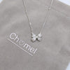 Ribbon Cubic Zirconia Necklace - CHOMEL