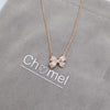 Ribbon Cubic Zirconia Necklace - CHOMEL