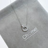 Interlocking Circle Cubic Zirconia Necklace - CHOMEL