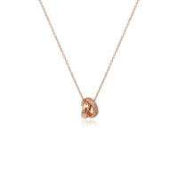 Interlocking Ring Cubic Zirconia Necklace - CHOMEL