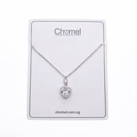 Heart Cubic Zirconia Necklace - CHOMEL