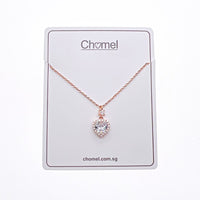 Heart Cubic Zirconia Necklace - CHOMEL
