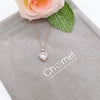Heart Cubic Zirconia Necklace - CHOMEL
