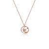 CHOMEL Mother Of Pearl Moon and Star Rosegold  Necklace