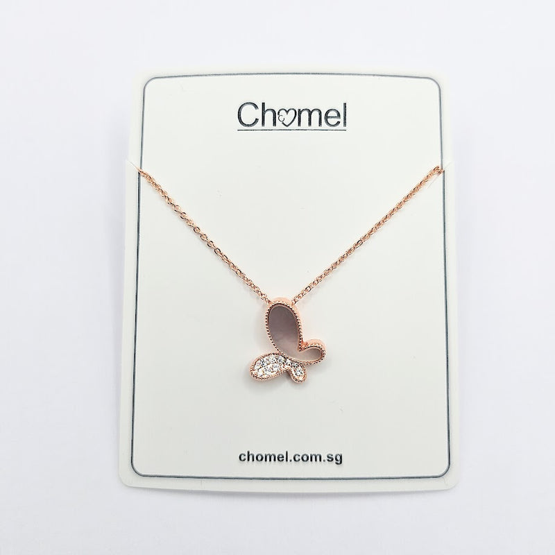 Butterfly Mother of Pearl Necklace - CHOMEL