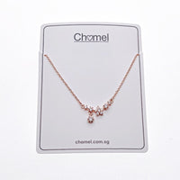 Star Flower Cubic Zirconia Necklace - CHOMEL