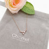Star Flower Cubic Zirconia Necklace - CHOMEL