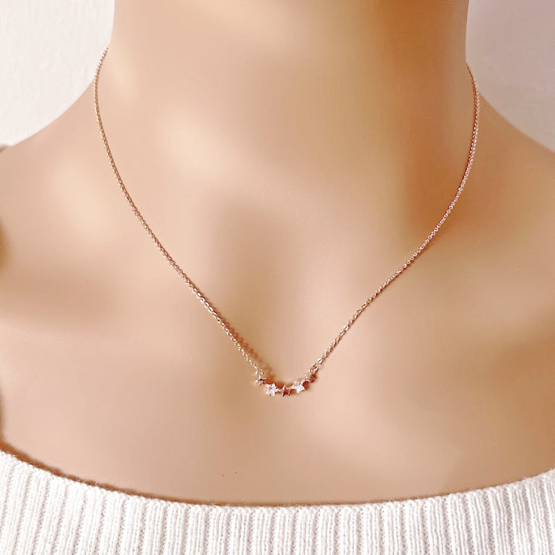 Star Cubic Zirconia Necklace - CHOMEL