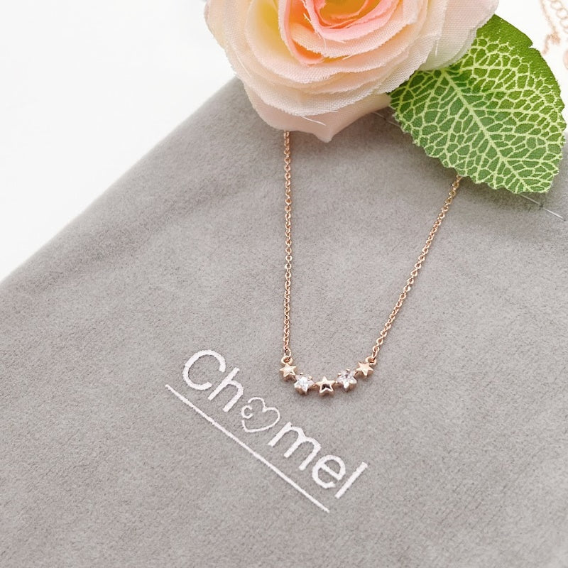 Star Cubic Zirconia Necklace - CHOMEL