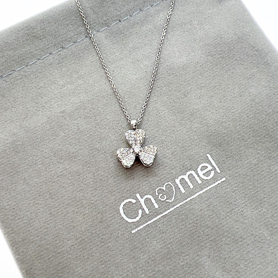 Clover Cubic Zirconia Necklace - CHOMEL