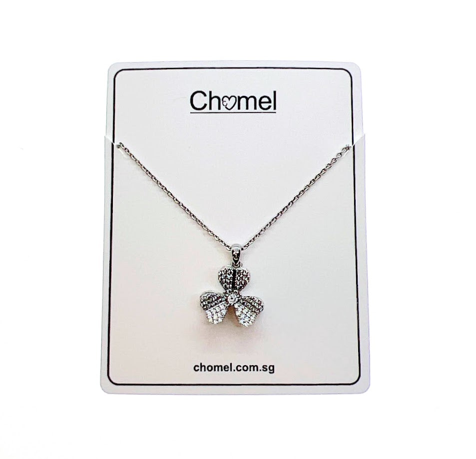 Clover Cubic Zirconia Necklace - CHOMEL