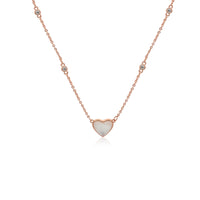 Heart Mother of Pearl Necklace - CHOMEL