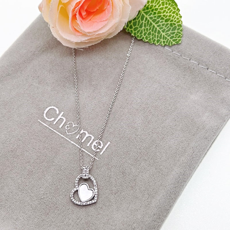 Heart Mother of Pearl Necklace - CHOMEL